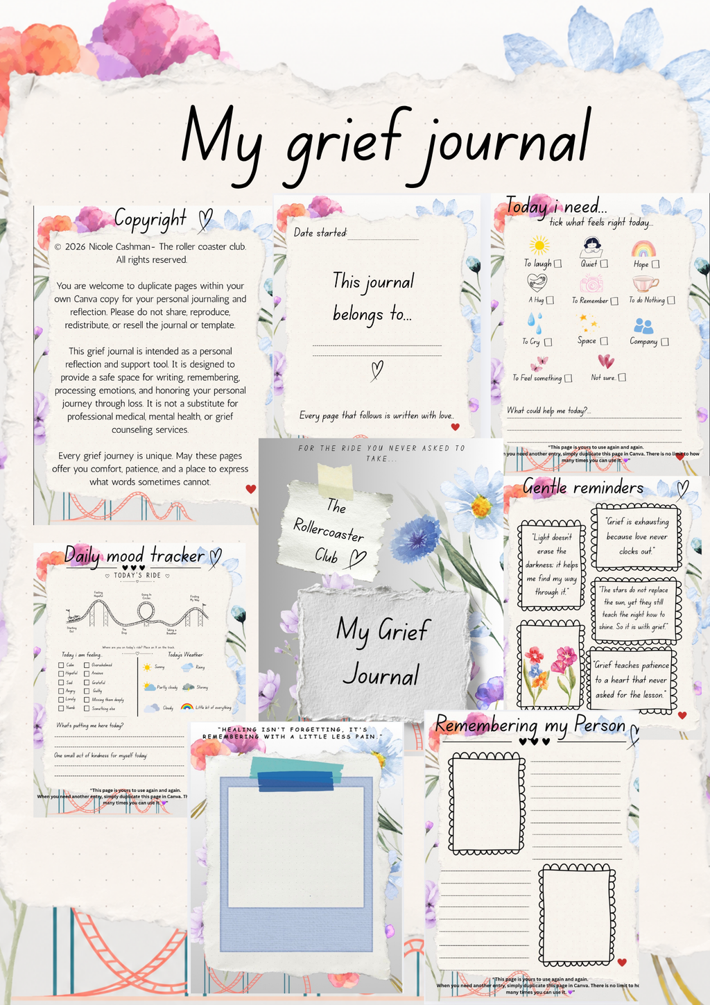 My Grief journal 💜