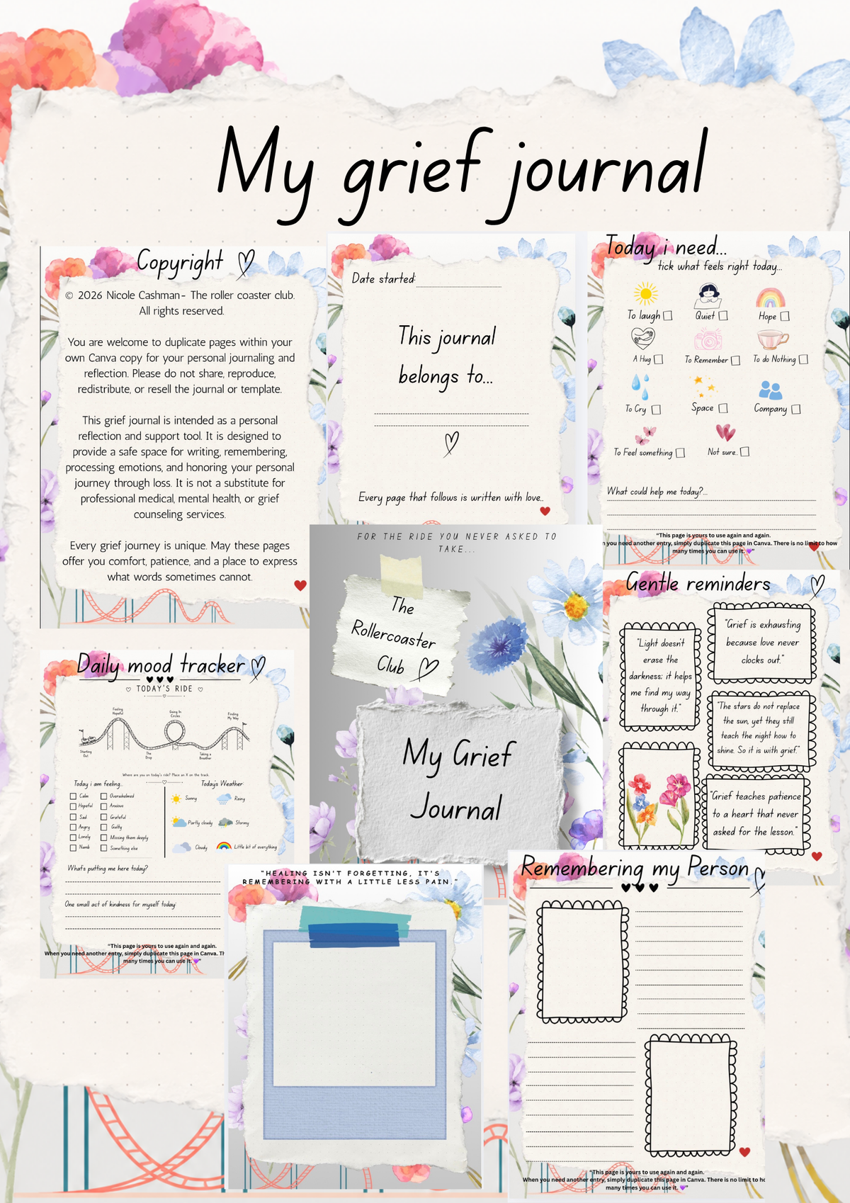 My Grief journal 💜