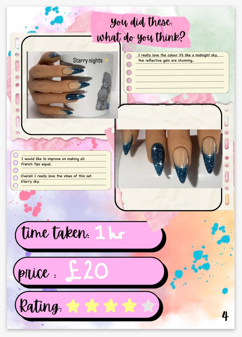 Sip & Bloom's Planning Playground | Nail Art Planner PDF