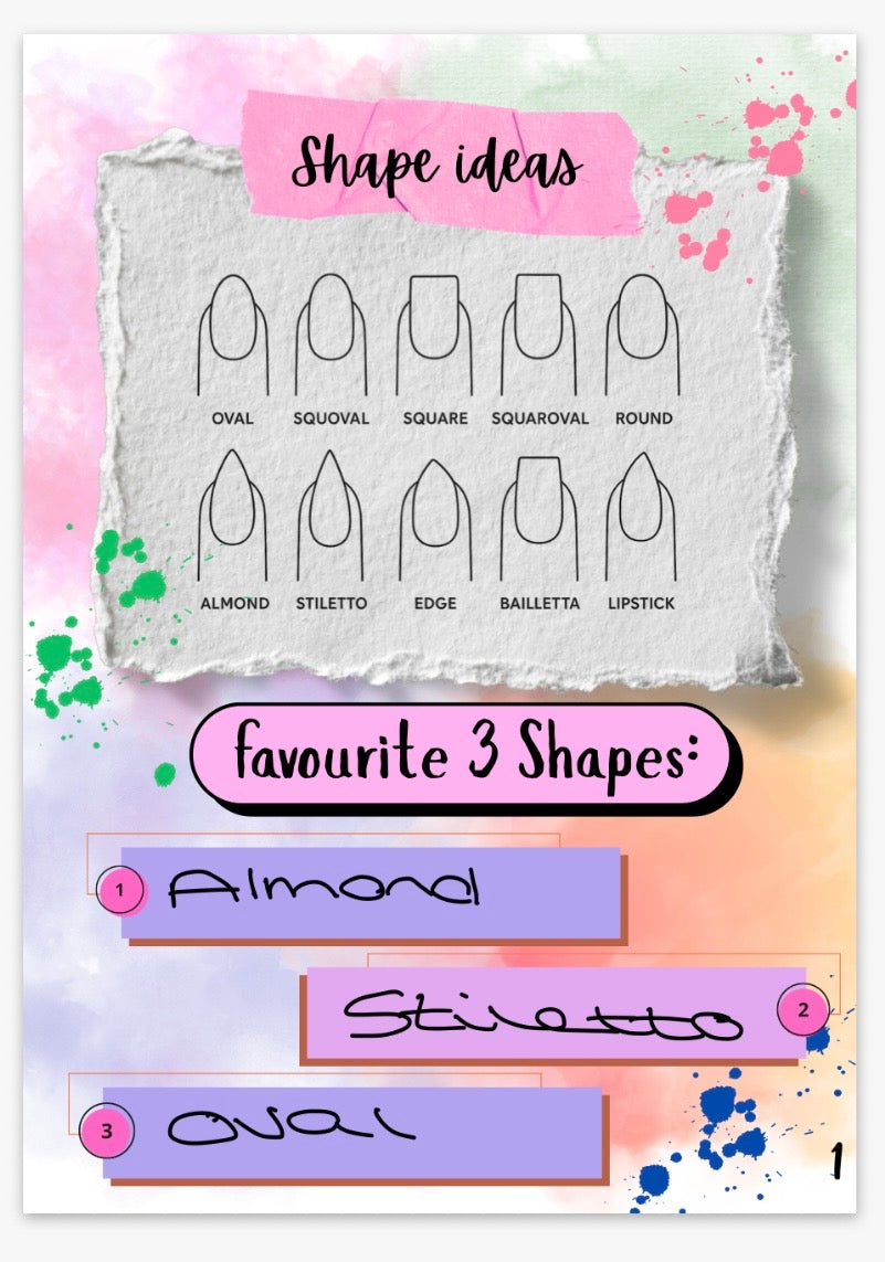 Sip & Bloom's Planning Playground | Nail Art Planner PDF