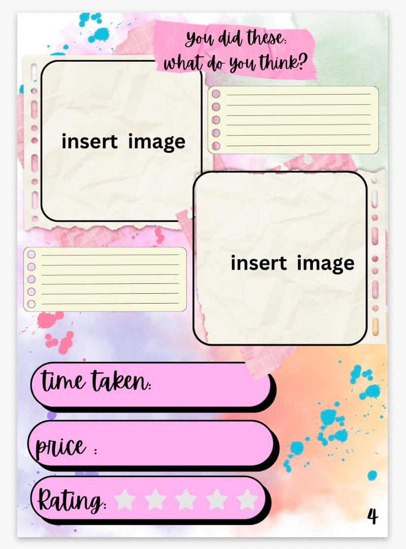 Sip & Bloom's Planning Playground | Nail Art Planner PDF