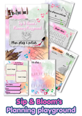 Sip & Bloom's Planning Playground | Nail Art Planner PDF